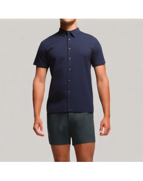 Men's Business Simple Short Sleeved Shirt