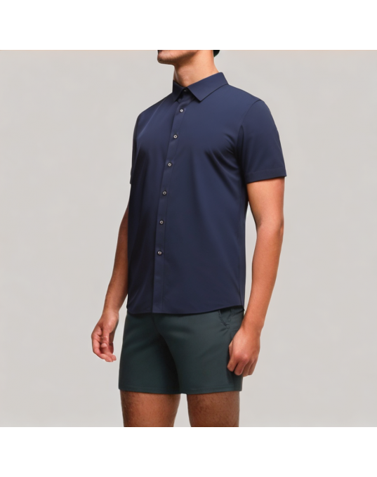 Men's Business Simple Short Sleeved Shirt
