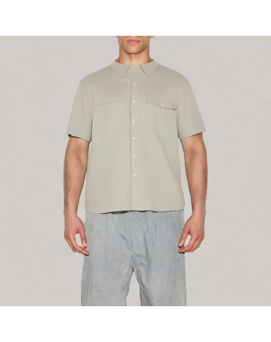 Men's Khaki Commuter Short Sleeve Shirt 