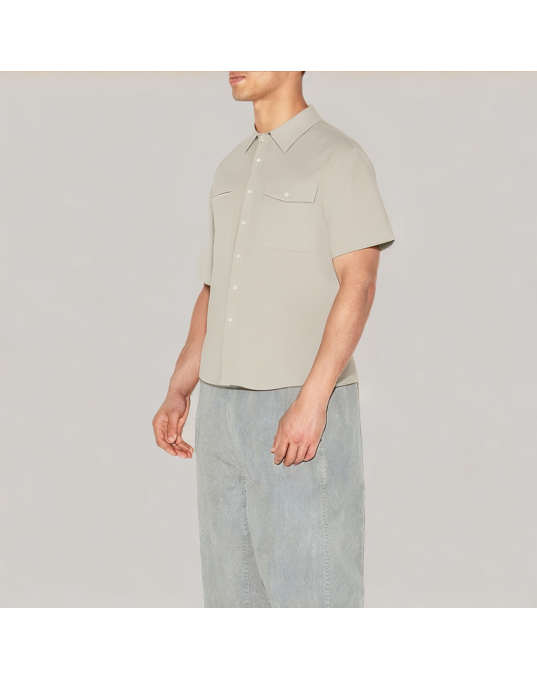 Men's Khaki Commuter Short Sleeve Shirt 