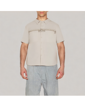 Geometric Printed Commuter Short Sleeve Shirt