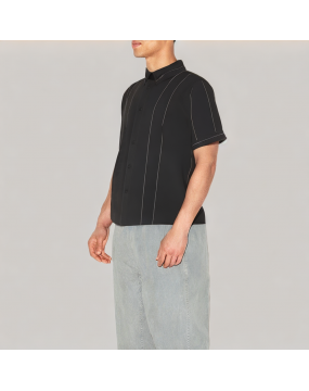 Striped Drop Shoulder Men's Shirt 