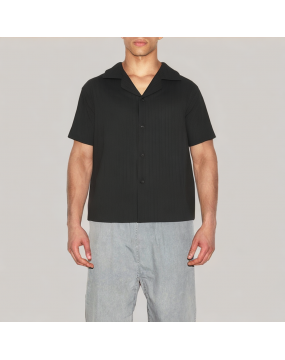 Simple And Mature Striped Short Sleeved Shirt