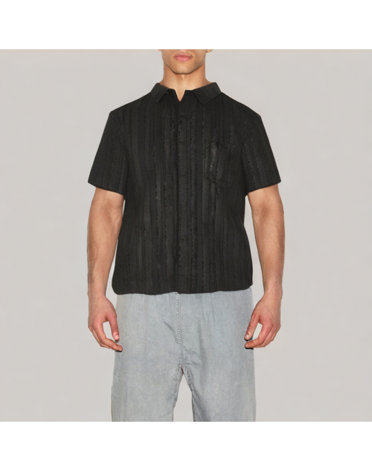 Men's Ice Silk Jacquard Shirt 