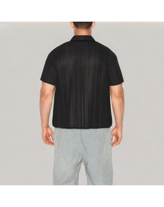 Men's Ice Silk Jacquard Shirt 