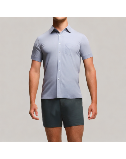 Men's Skin friendly and Breathable Short sleeved Shirt 