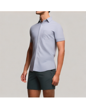 Men's Skin friendly and Breathable Short sleeved Shirt 