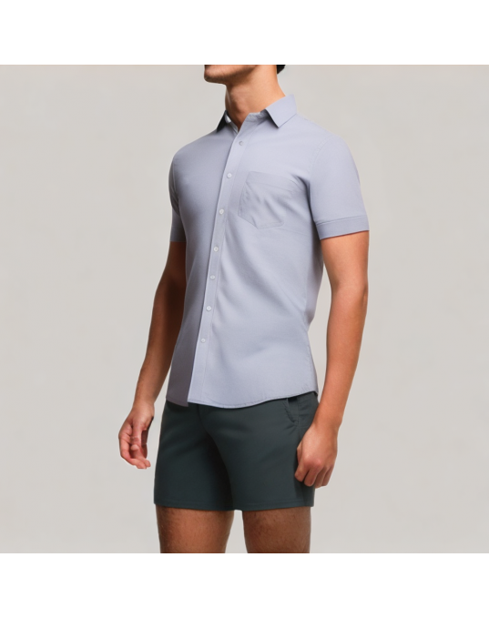 Men's Skin friendly and Breathable Short sleeved Shirt 