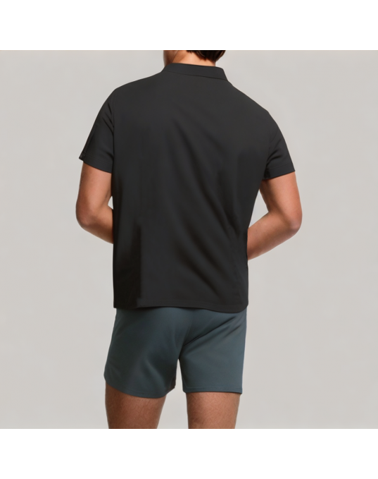 Men's Black Business Short Sleeved Shirt 