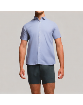 Classic Blue Short Sleeve Shirt