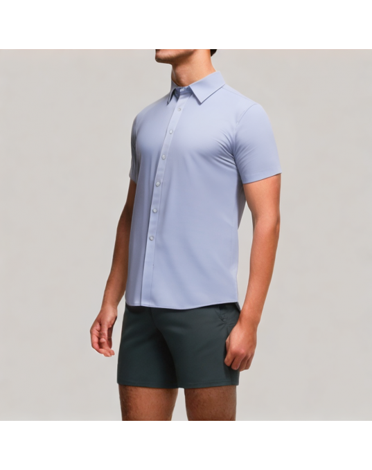Classic Blue Short Sleeve Shirt