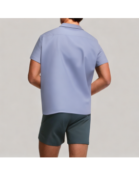 Classic Blue Short Sleeve Shirt