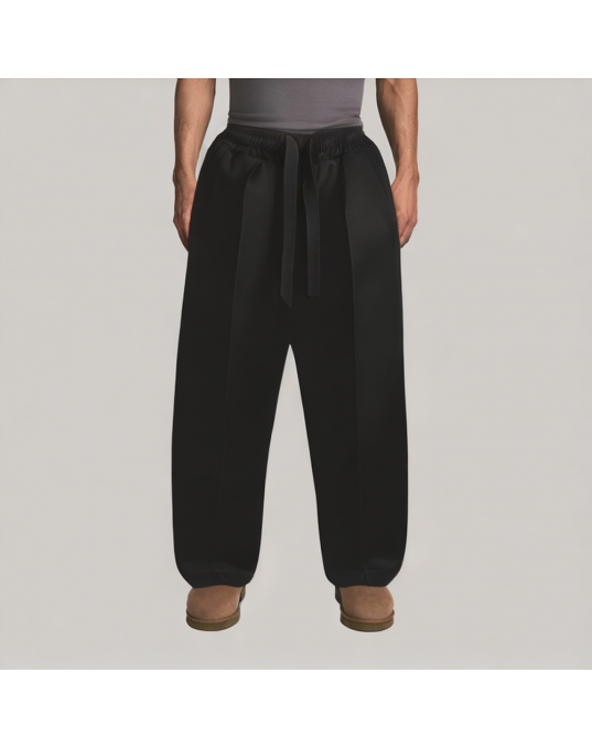 Men's Solid Color Ice Silk Casual Pants 