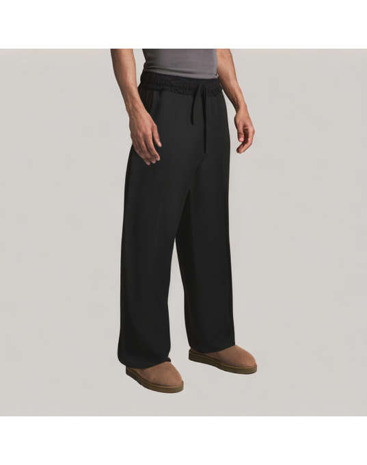 Men's Solid Color Ice Silk Casual Pants 