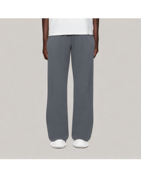 Semi Elastic Waist Casual Trousers 