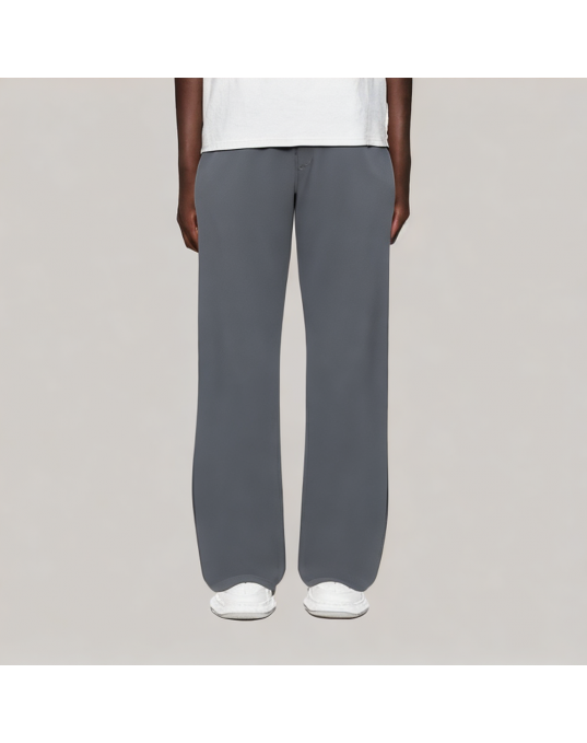 Semi Elastic Waist Casual Trousers 