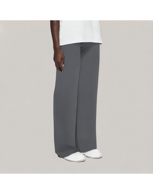 Semi Elastic Waist Casual Trousers 