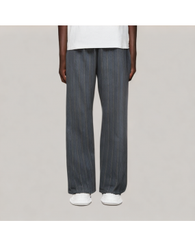 Retro Vertical Striped Casual Pants