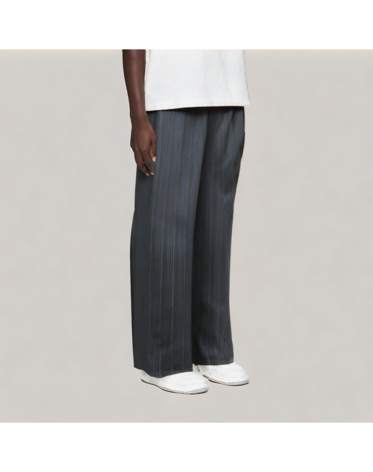 Retro Vertical Striped Casual Pants