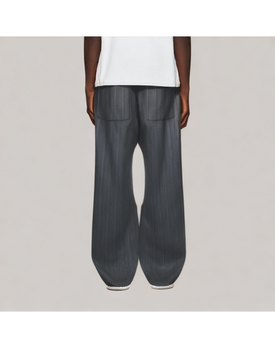 Retro Vertical Striped Casual Pants