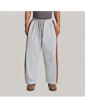 Spliced Striped Casual Pants 