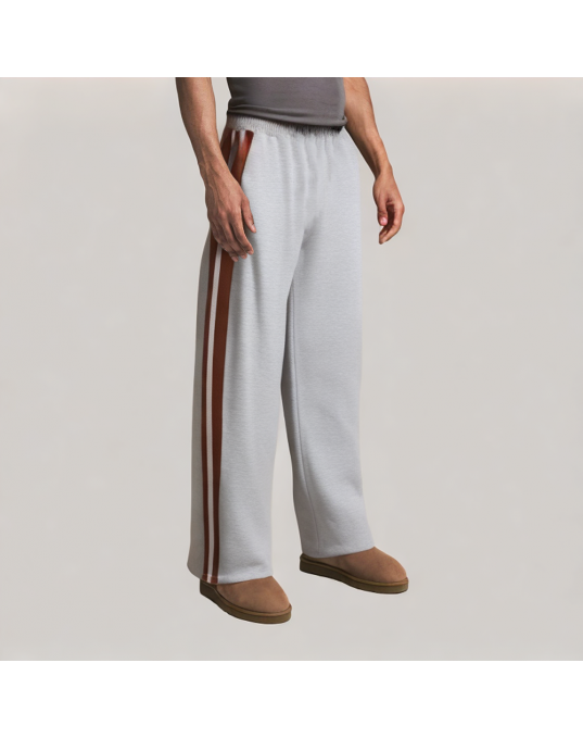 Spliced Striped Casual Pants 