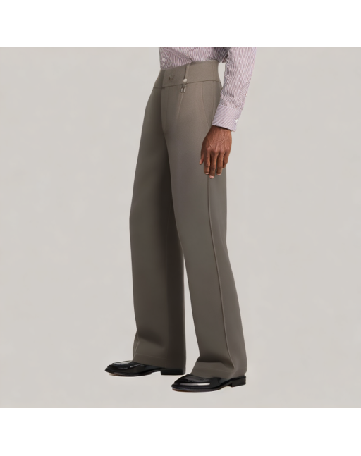 Brown Commuter Casual Trousers 