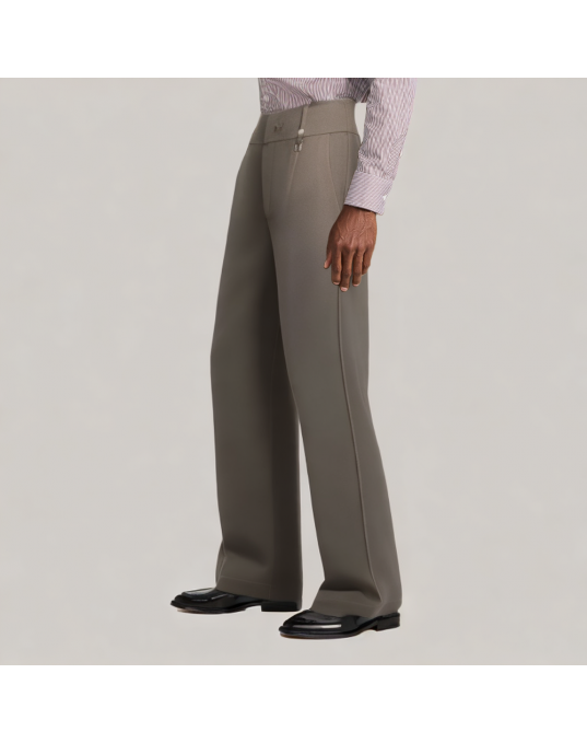 Brown Commuter Casual Trousers 