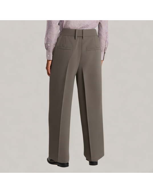 Brown Commuter Casual Trousers 