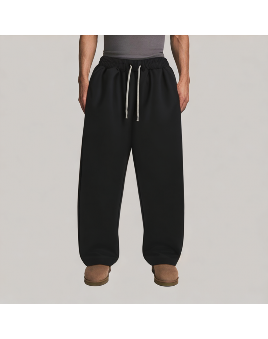 Solid Color Drape Casual Pants 