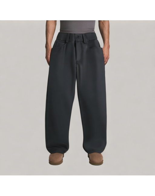 High End Solid Color Casual Trousers
