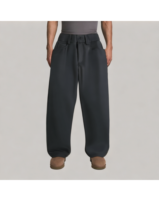 High End Solid Color Casual Trousers