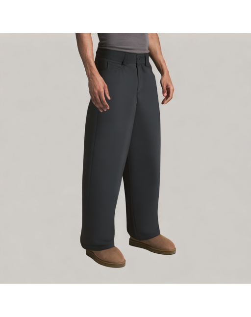 High End Solid Color Casual Trousers